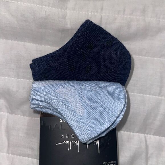 nicole miller Ladies 6 Pack No Show Ankle Socks Blue Navy Purple - Picture 5 of 9